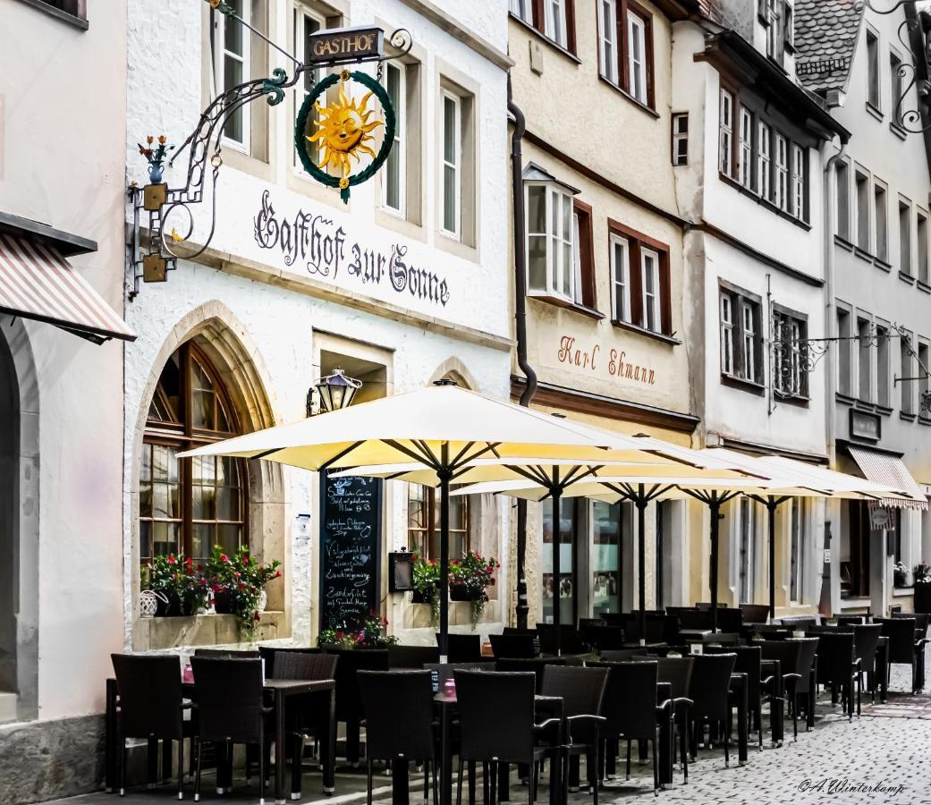 Hotel Sonne - Das Kleine Altstadt Hotel Rothenburg ob der Tauber Exterior foto